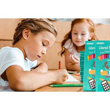 Rarlan Colored Pencils Bulk, Pre-sharpened Colored Pencils for Kids, 12 Assorted Colors, Pack of 36, Coloring Pencils 432 Count