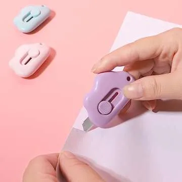 48 Pack Cute Mini Key Knife Set for School and Office