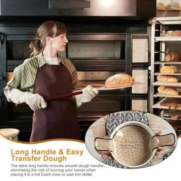 Silicone Bread Sling for Dutch Oven,Specially Selected Platinum Silicone,8.3 Inch Baking Mat Reusable Silicone Baking Sheets,Heat Resistant Dutch Oven Liners for Placing Sourdough Bread (Grey-B)