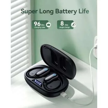 GNMN Wireless Earbuds Waterproof with 96hrs Playback