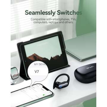 GNMN Wireless Earbuds Waterproof with 96hrs Playback