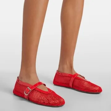 VOLEECE Comfortable Mesh Ballet Flats for Women