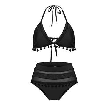 Dokotoo Women's High Waist Padded Bikini Set for Summer