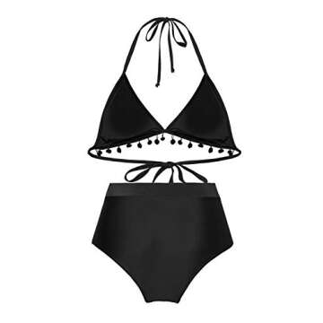 Dokotoo Women's High Waist Padded Bikini Set for Summer
