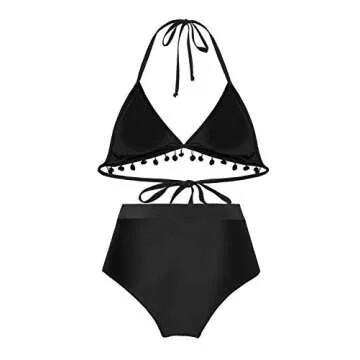 Dokotoo Women's High Waist Padded Bikini Set for Summer