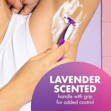 BIC Soleil Smooth Scented Women's Disposable Razors, 3 Blades With Moisture Strip For a Silky Smooth Shave, 10 Piece Razor Set