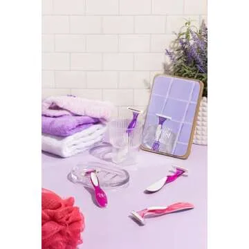 BIC Soleil Smooth Scented Women's Disposable Razors, 3 Blades With Moisture Strip For a Silky Smooth Shave, 10 Piece Razor Set