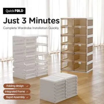 ANTBOX 10-Tier Foldable Shoe Rack Organizer for All Spaces