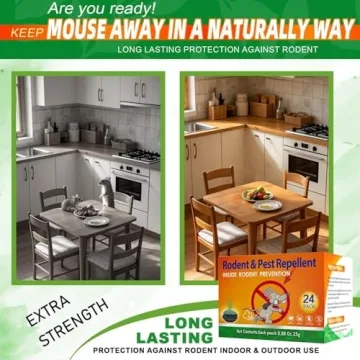 Natural Peppermint Mouse Repellent Pouches 24 Packs