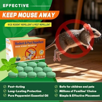 Natural Peppermint Mouse Repellent Pouches 24 Packs