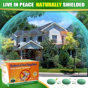 Natural Peppermint Mouse Repellent Pouches 24 Packs