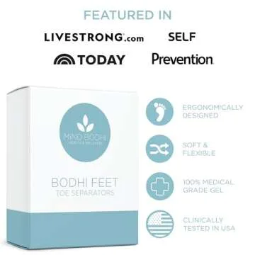 Mind Bodhi Toe Separators - Correcting Bunions and Restoring Toes to Their Original Shape - For Men and Women - Toe Spacers Bunion Corrector – Pink