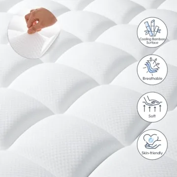 ELEMUSE Comfort Memory Foam Mattress Topper King