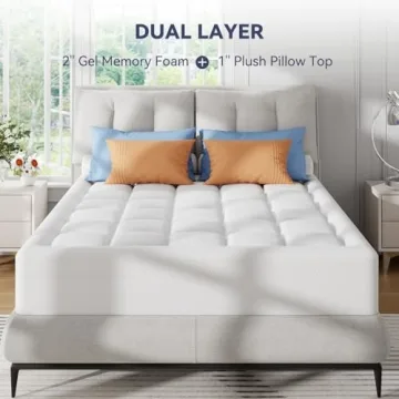 ELEMUSE Comfort Memory Foam Mattress Topper King