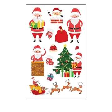 Christmas Slippers House Slippers Xmas 3D Santa Claus Memory Foam Slippers Shoes Warm Anti-slip Shockproof Soft Fluffy Cotton Slippers Winter for Kids Boys Girls Ladies Adults Female 8.5 (10.04'')