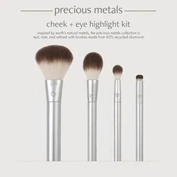 EcoTools Precious Metals Cheek & Eye Highlight Brush Set