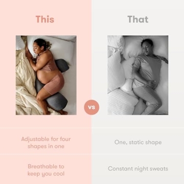 Frida Mom Adjustable Cooling Pregnancy Pillow for Ultimate Comfort