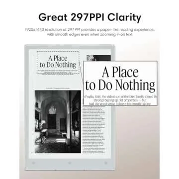 VIWOODS AiPaper Mini 8.2’’ AI E Ink Tablet with Adjustable Light, 297PPI Electronic Notebook with Pen, Portable 230g, 128GB Storage, Octa-Core 2.0 GHz Processor Note Taking Device