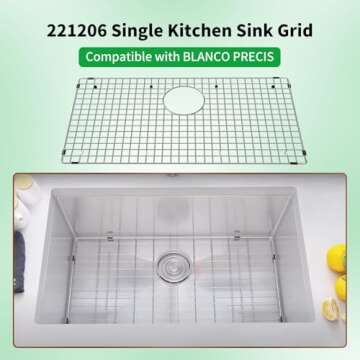 Large 221206 Kitchen Sink Grid for BLANCO PRECIS