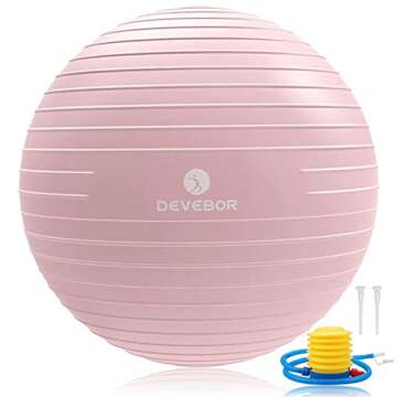 DEVEBOR Exercise Ball - Anti-Burst Heavy Duty Home Gym Ball