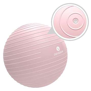 DEVEBOR Exercise Ball - Anti-Burst Heavy Duty Home Gym Ball