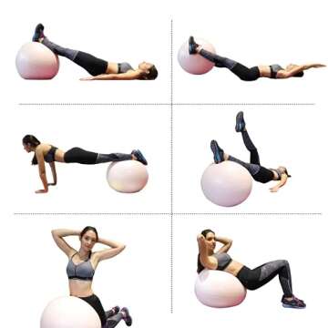 DEVEBOR Exercise Ball - Anti-Burst Heavy Duty Home Gym Ball