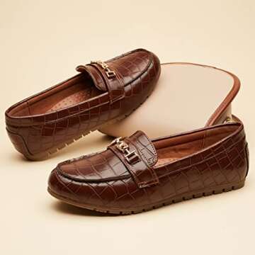 DeYashopin Women's Comfort Slip On Loafer Shoes