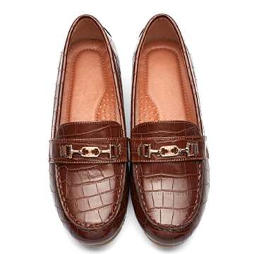 DeYashopin Women's Comfort Slip On Loafer Shoes