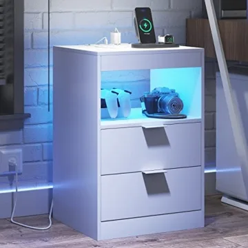 Tiptiper LED Nightstand Wireless Charging RGB Lights