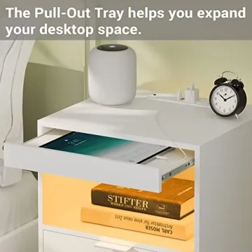 Tiptiper LED Nightstand Wireless Charging RGB Lights