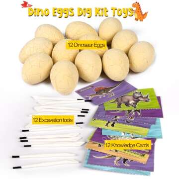 Discover Dinosaur Eggs Excavation Dig Kit for Kids