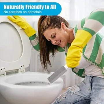 Pumice Stone Toilet Bowl Cleaner with Handle 4 Pack