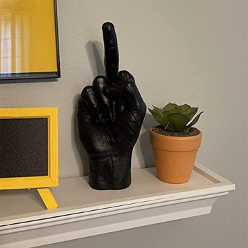 NUOBAIZHOU Funky Middle Finger Statue for Home Decor