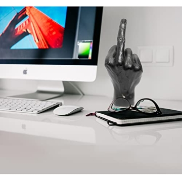 NUOBAIZHOU Funky Middle Finger Statue for Home Decor