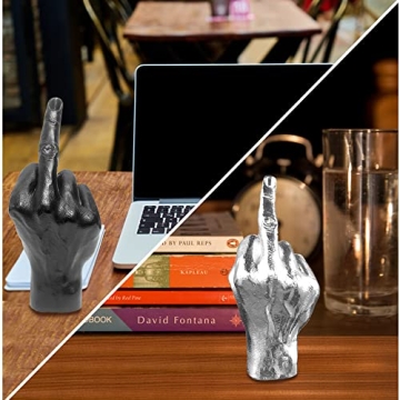 NUOBAIZHOU Funky Middle Finger Statue for Home Decor