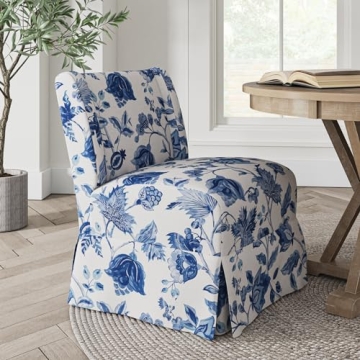 HULALA HOME Armless Accent Chair with Washable Slipcover