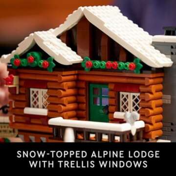 LEGO Alpine Lodge Kit: Family Fun Winter Building Adventure!