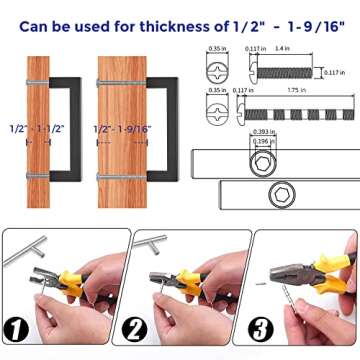 Ravinte 14 Pack 4 Inch Kitchen Square Cabinet Handles Matte Black Cabinet Pulls Black Drawer Pulls Kitchen Cabinet Hardware Kitchen Handles for Cabinets Cupboard Handles Drawer Handles