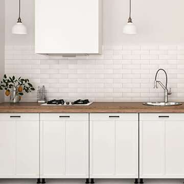 Ravinte 14 Pack 4 Inch Kitchen Square Cabinet Handles Matte Black Cabinet Pulls Black Drawer Pulls Kitchen Cabinet Hardware Kitchen Handles for Cabinets Cupboard Handles Drawer Handles