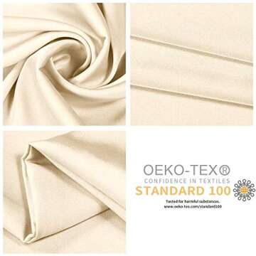 Jocoku 100% Mulberry Silk Pillowcases Set of 2 for Hair and Skin and Super Soft and Breathable Queen Size Nature Silk Pillowcases (Queen, Buff Beige)