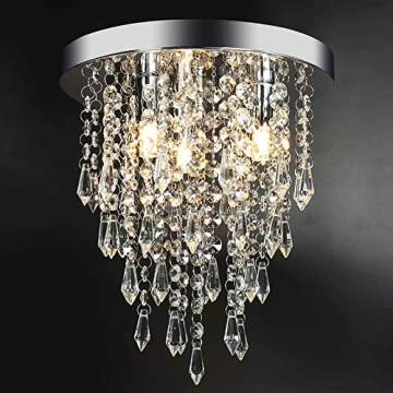 Stunning 3 Lights Mini Crystal Chandelier for Modern Spaces