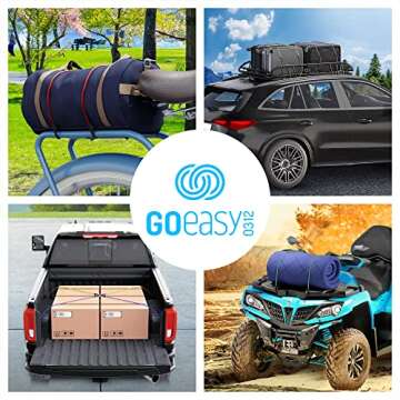 GOEASY0312 Bungee Cords Heavy Duty Outdoor - 30 PCS Bungee Cords with Hooks Assorted Sizes in Carry Bag, 10", 18", 24", 32", 40" Bungee Cords with Hooks & 8" Canopy, Bungee Balls, Tarp Clips