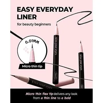AMTS K-Beauty Waterproof Liquid Eyeliner for All-Day Wear