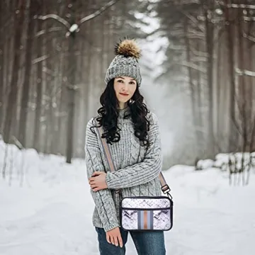 NIDOOT Crossbody Bags For Women,Neoprene Bag,Neoprene Crossbody Bag,Messenger Bag Neoprene Tote Bag, Women Gifts Ideas(Snake Pattern)