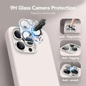 GONEZ Silicone Case for iPhone 14 Pro Max with Extras