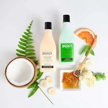 Sauce Beauty Chimichurri Mint Shampoo and Coconut Cream Conditioner Set - 2 10 fl. oz. Bottles