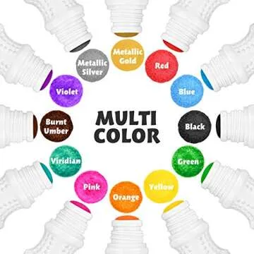 Magicfly Washable Dot Markers, 12 Colors Bingo Daubers with Free Dot Coloring Book, Non-Toxic Water-Based Dab Markers, Dauber Markers