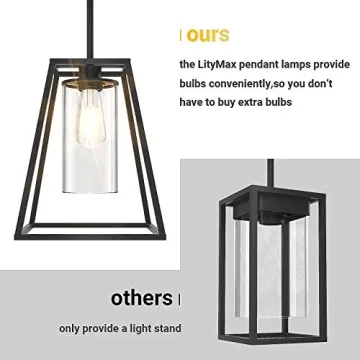 Stylish LityMax Industrial Pendant Light for Home Decor