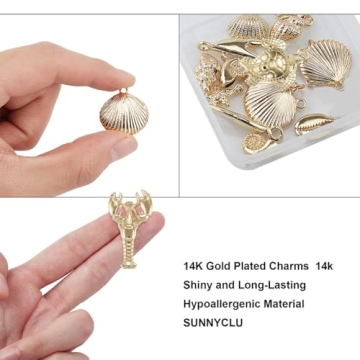 Discover Sunnyclue 14K Gold Charms for DIY Jewelry Making