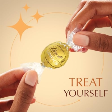 Lindt LINDOR White Chocolate Truffles, 60 Count Treat